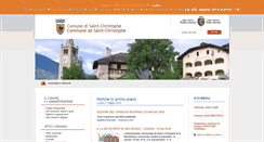 Desktop Screenshot of comune.saint-christophe.ao.it